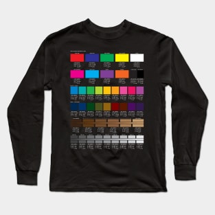 Basic Colour Test For DTG (CMYK to sRGB) Long Sleeve T-Shirt